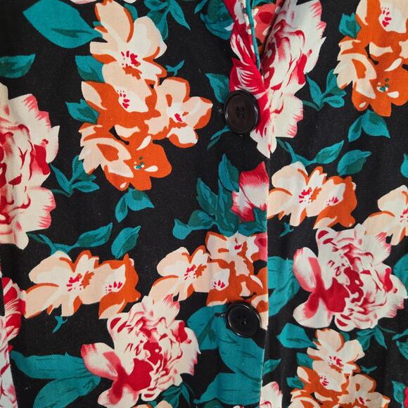 Lucy Diamonds Women's Blazer 22W 22 W Plus Size 3X 3XL Floral Coat Jacket - Picture 4 of 8